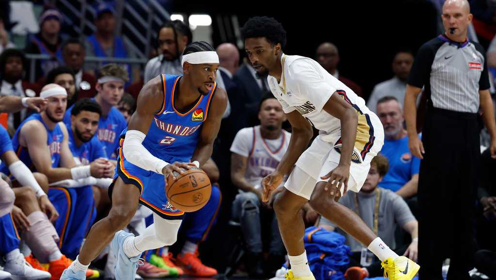 Holmgren scores 26 as the Thunder roll to a win over Pelicans