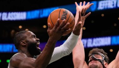 Jaylen Brown's 35 points lead Celtics in a 138-129 victory over the short-handed Magic