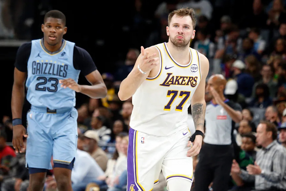 Los Angeles Lakers guard Luka Doncic (77)Mandatory Credit&colon; Petre Thomas-Imagn Images