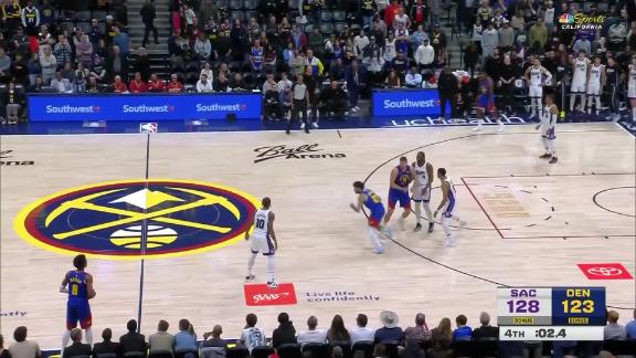 Kings overcome Jokic's 44 points, beat Nuggets 128-123 to end 8-game slide