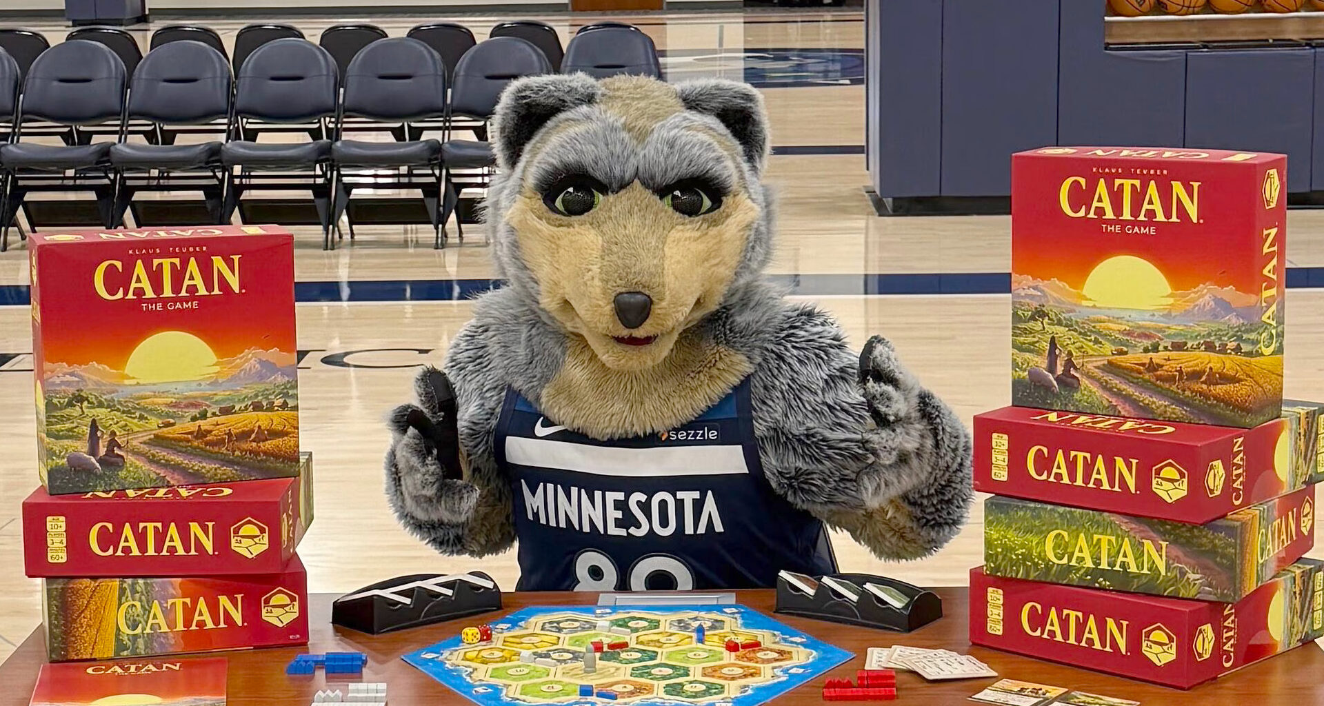 In bewildering board game news, CATAN now sponsors the Minnesota Timberwolves basketball team