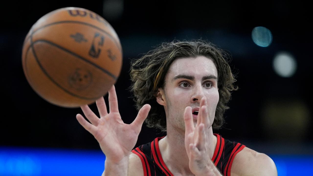 Josh Giddey triple double against New York Knicks, result, scores, Aussie third behind Michael Jordan and Scottie Pippen for Chicago Bulls, reaction, video