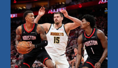 Jokic scores 34, Nuggets beat Rockets 112-109