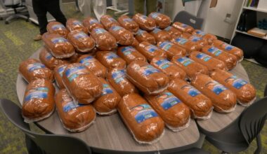More than 1,200 pounds of ham were donated to the Davis School District on Tuesday in an effort to ...