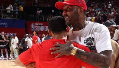 John Wall reacts to whether his Wizards jersey number would be retired