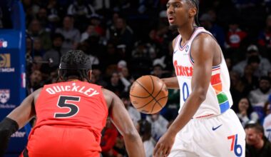 Two days off, two days on for Sixers hosting Raptors to open back-to-back (in black jerseys!)