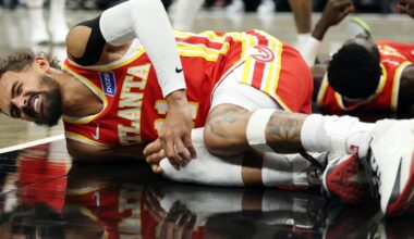 Trae Young diagnosed with MCL sprain in right knee