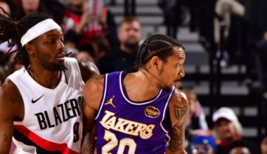 Trail Blazers’ Vaunted Defense Gets Outdone By Short-handed Lakers