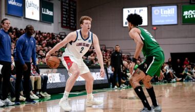 Danny Wolf flirts with double-double but Long Island collapses vs. Maine, 116-92