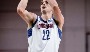 Danny Wolf has double-double, Nolan Traore 15 and 9 in Long Island loss