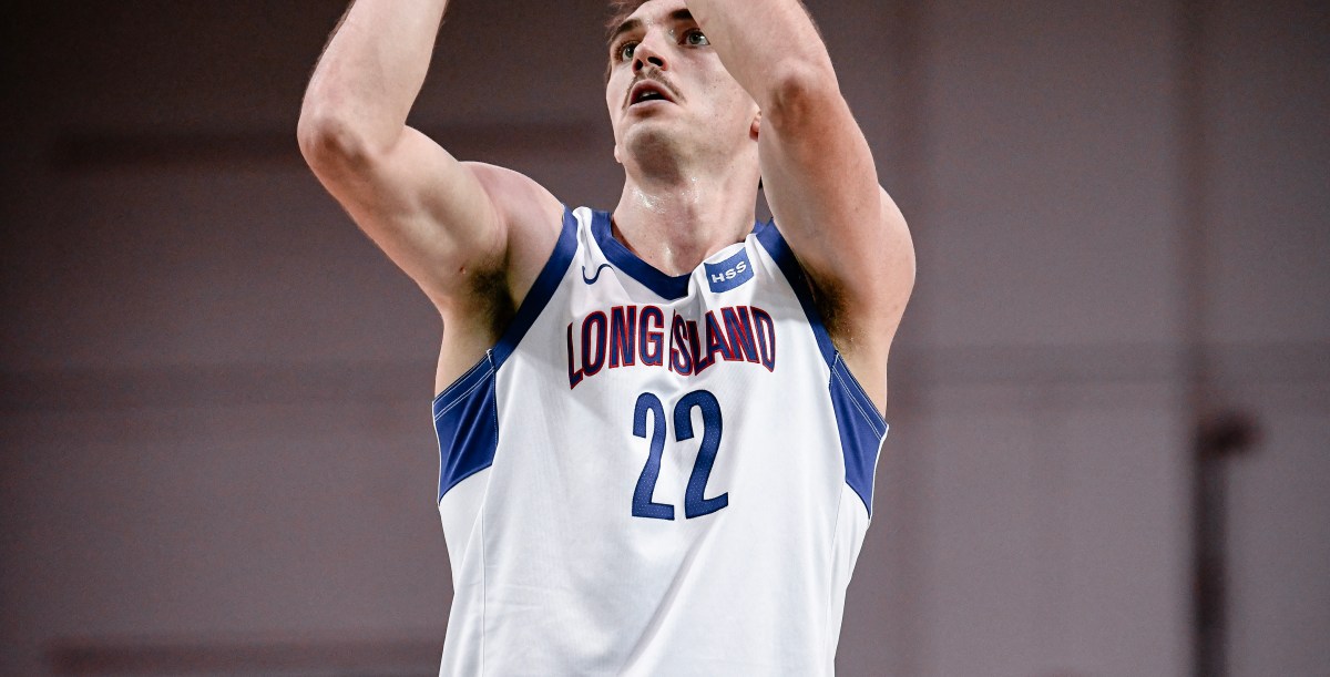 Danny Wolf has double-double, Nolan Traore 15 and 9 in Long Island loss