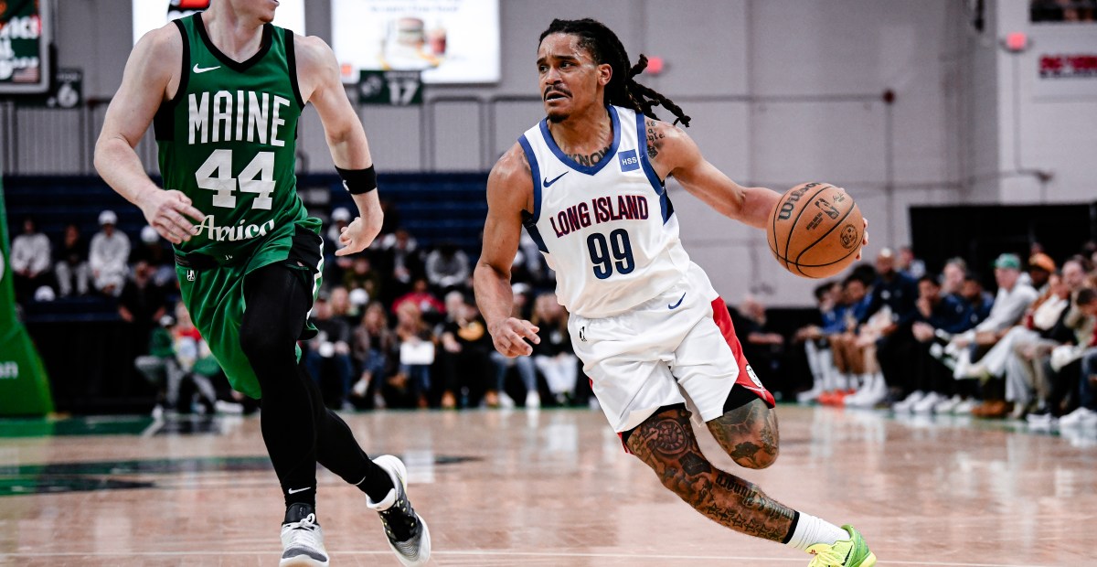 Danny Wolf’s double-double, Nolan Traore’s 17 points power Long Island past College Park