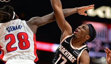 Red-hot Pistons cool off Hawks in 120–112 showdown
