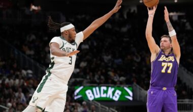 Doncic scores 41 points, Reaves adds 25 as Lakers roll to 119-95 win against Bucks