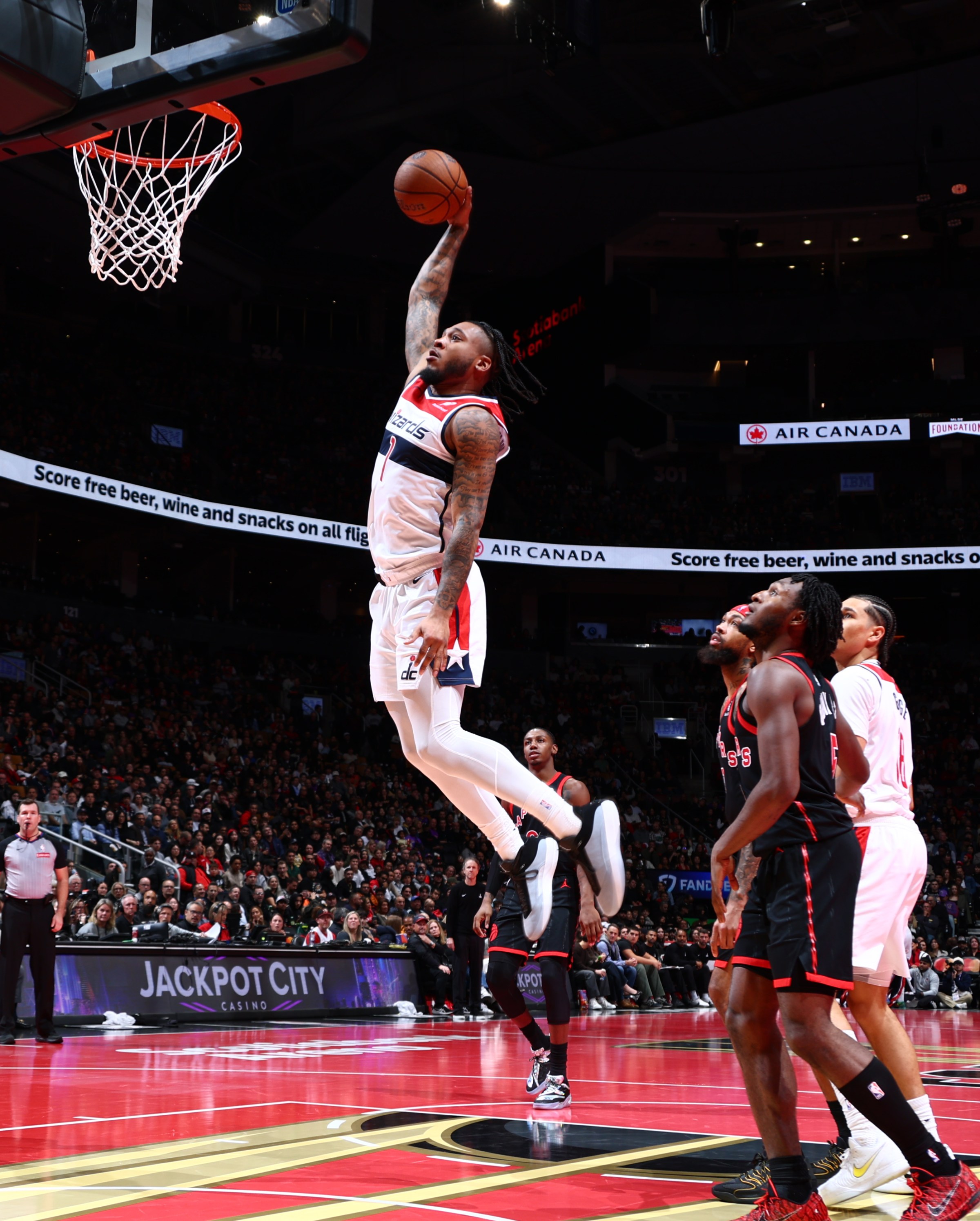 Washington Wizards forward Cam Whitmore against the Toronto Raptors.