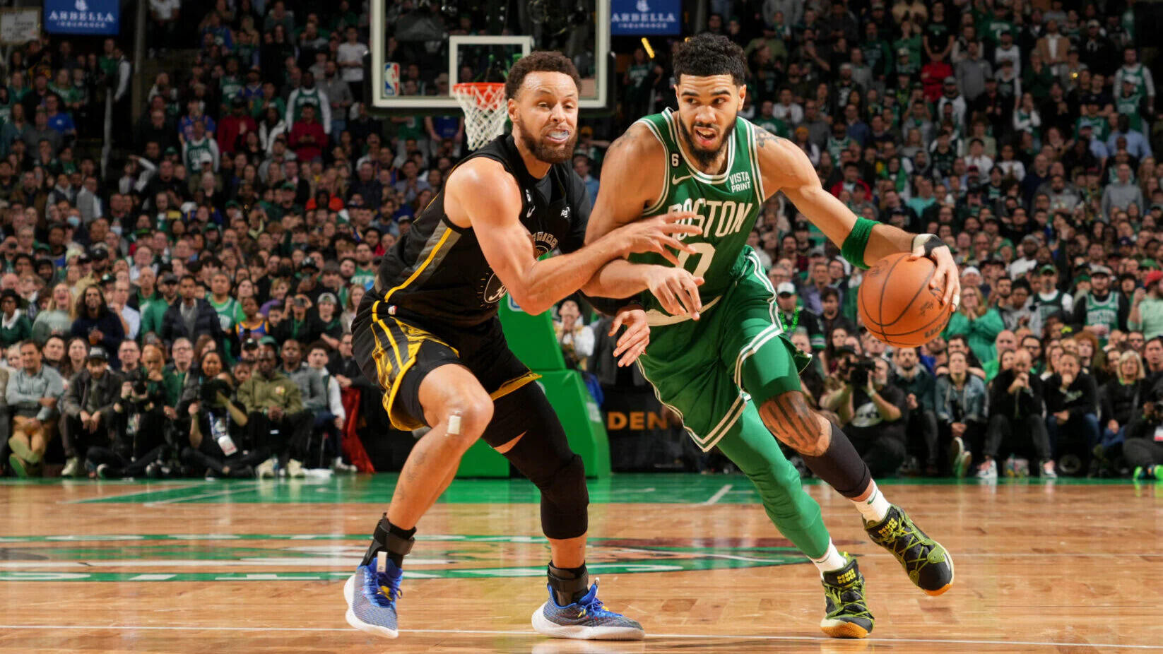 Golden State Warriors Stephen Curry vs Boston Celtics Jayson Tatum