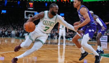 Boston Celtics' Jaylen Brown angry with no-call vs. Utah Jazz