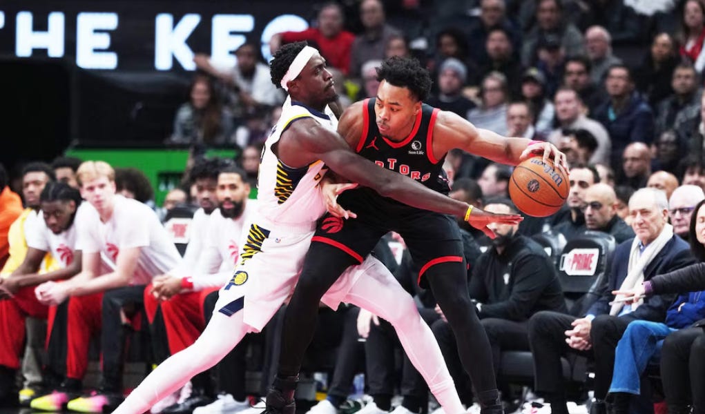 Pacers beat late by Raptors, return home to face Wizards