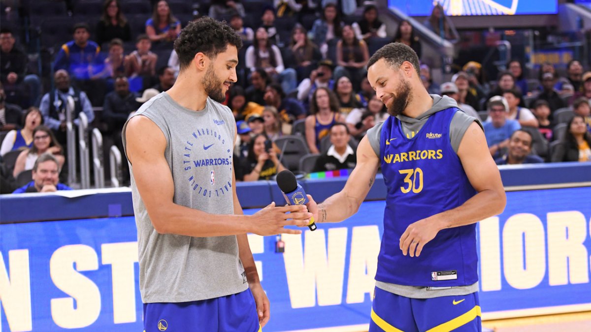 Jackson Rowe gives great speech after Steph Curry’s big game – NBC Sports Bay Area & California