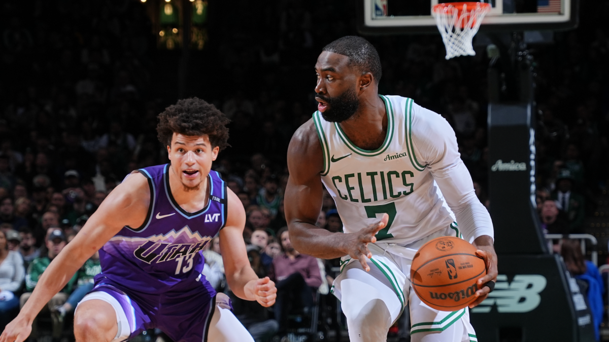 Celtics' Jaylen Brown rips refs after no foul call on late play vs. Jazz