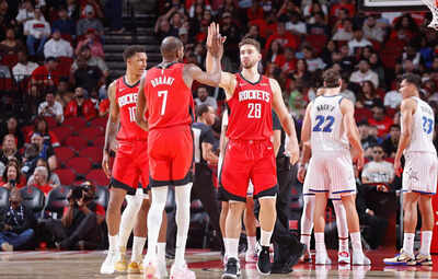 Kevin Durant and Alperen Sengun share a magical moment after a win against Orlando Magic