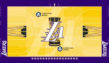 LA Lakers NBA Cup Court
