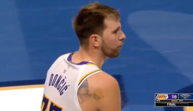 Luka Doncic had a vulgar message for a fan after Lakers' win
