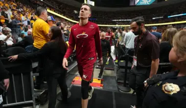 Heat head coach Erik Spoelstra talks about Pistons guard Duncan Robinson’s return  image