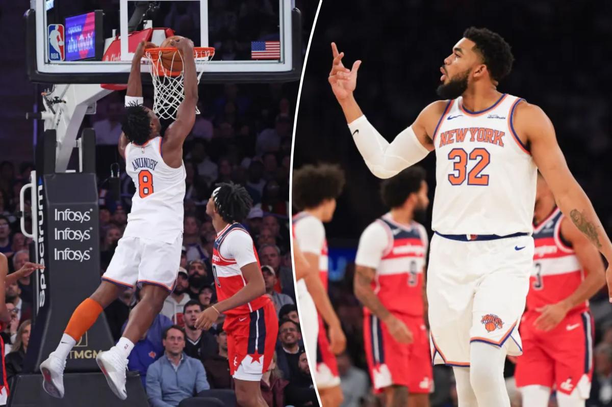 Karl-Anthony Towns' brilliant play continues as Knicks rout Wizards