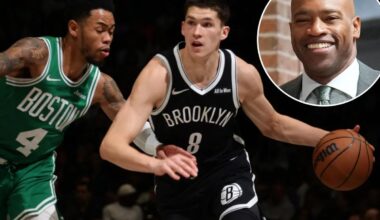 Nets' Egor Demin gets valuable tips from Vince Carter