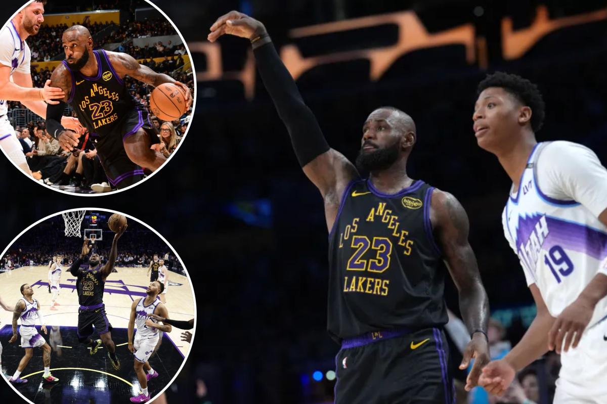 LeBron James begins record-setting 23rd season in style in Lakers' win