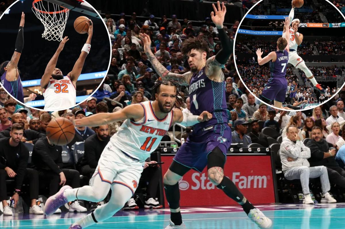 Knicks demolish Hornets to keep control of NBA Cup destiny