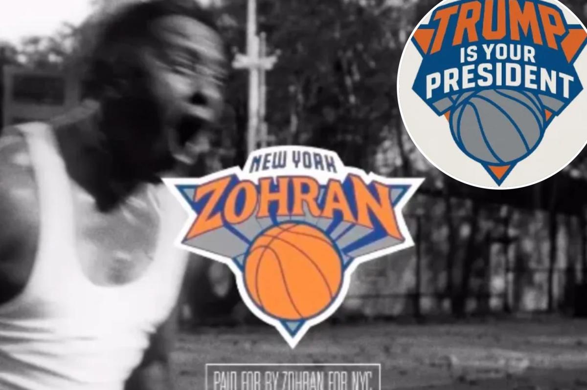 After Knicks hit Mamdani over logo use, they get Trump to pull his post too