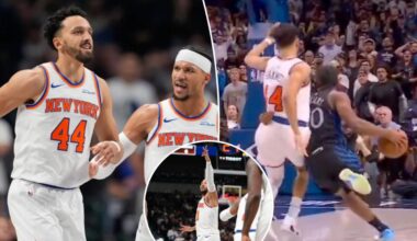 Landry Shamet's heroics, late whistle save Knicks in wild win vs. mavericks