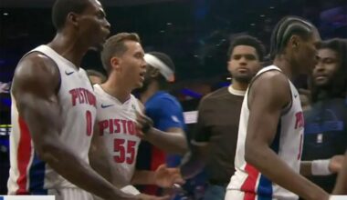 Pistons' Jalen Duren, Ausar Thompson in heated confrontation