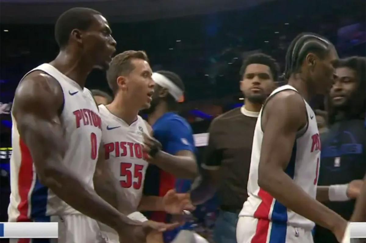 Pistons' Jalen Duren, Ausar Thompson in heated confrontation