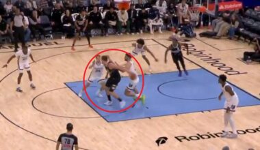 Nikola Jokic passing the ball