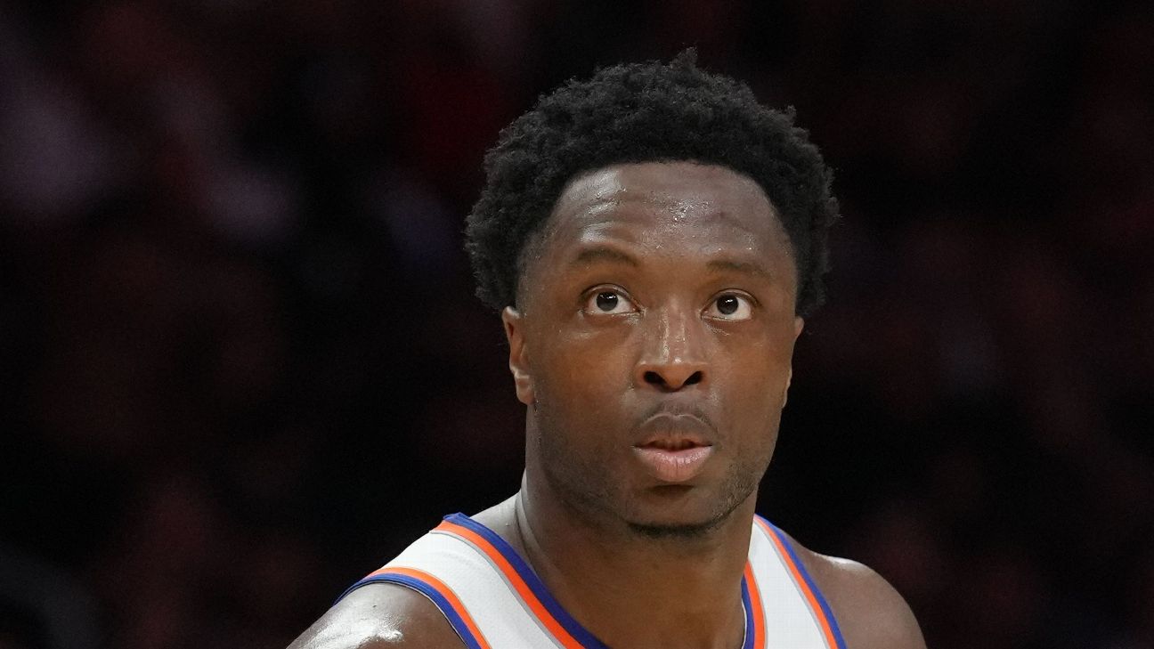Knicks' Anunoby exits in first quarter with hamstring injury