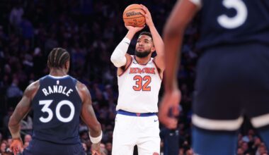 Karl-Anthony Towns 'still stunned' by trade as Knicks rout Wolves