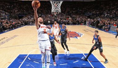 Knicks' Jalen Brunson turns ankle late in loss to Magic