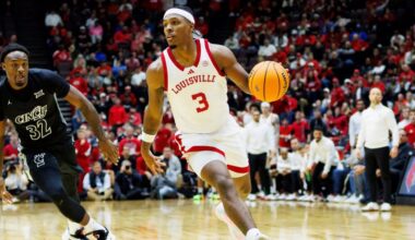 Conwell scores 25 as No. 6 Louisville beats Cincinnati 74-64