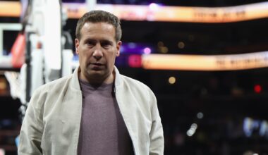 Phoenix Suns and Phoenix Mercury owner Mat Ishbia attends the NBA game at Mortgage Matchup Center.