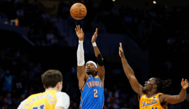 SGA, Holmgren lead Thunder to 109-96 win over Hornets