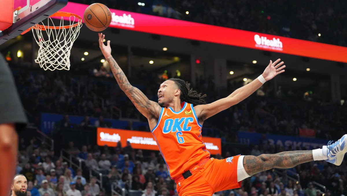 Thunder win 11th straight to improve to 19-1, beating Suns 123-119 to move on in NBA Cup