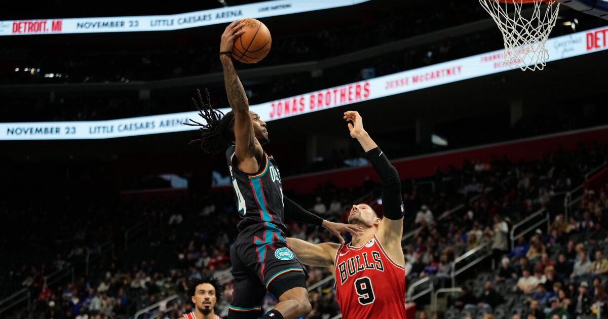 Reed has 28 points and 13 rebounds, Pistons beat Bulls for 8th straight victory