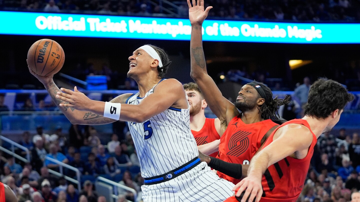 Paolo Banchero will be out for Magic vs. Nets with strained left groin