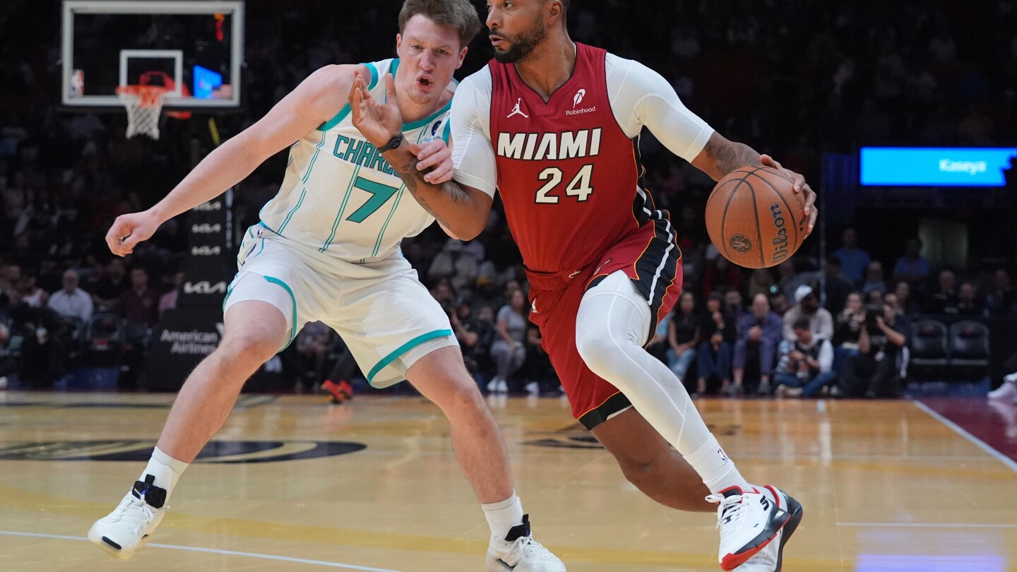 Powell scores 25, Heat run away from Hornets in NBA Cup, 126-108