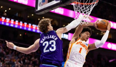 Jalen Johnson's career-best effort leads the Hawks past the Jazz