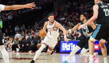 Booker scores 19 as the Suns down the Trail Blazers 127-110