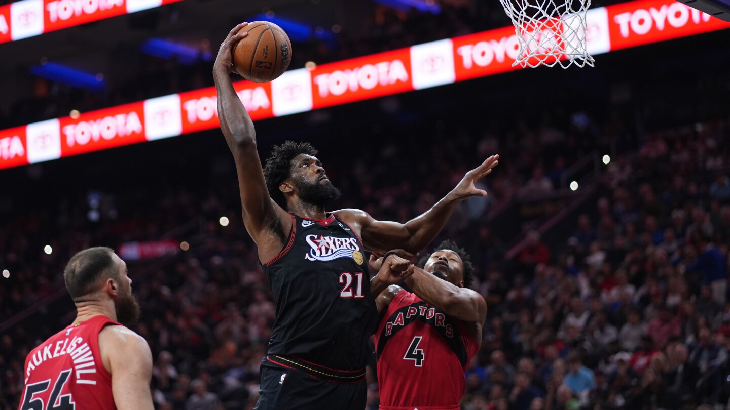 Philadelphia 76ers' Joel Embiid out for game against Celtics due to right knee soreness